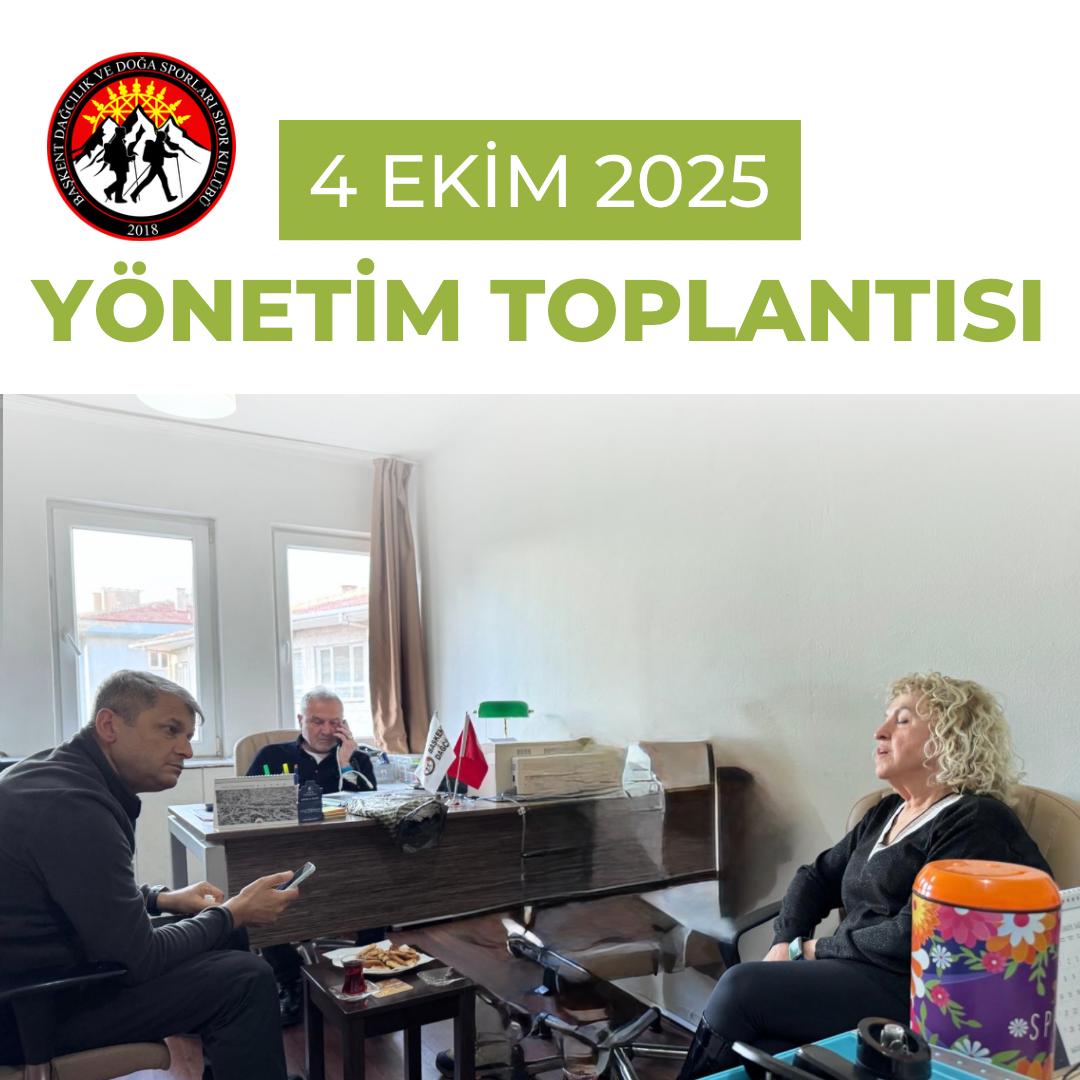 Yönetim Kurulu Toplantısı - Etkinlik Takvimi