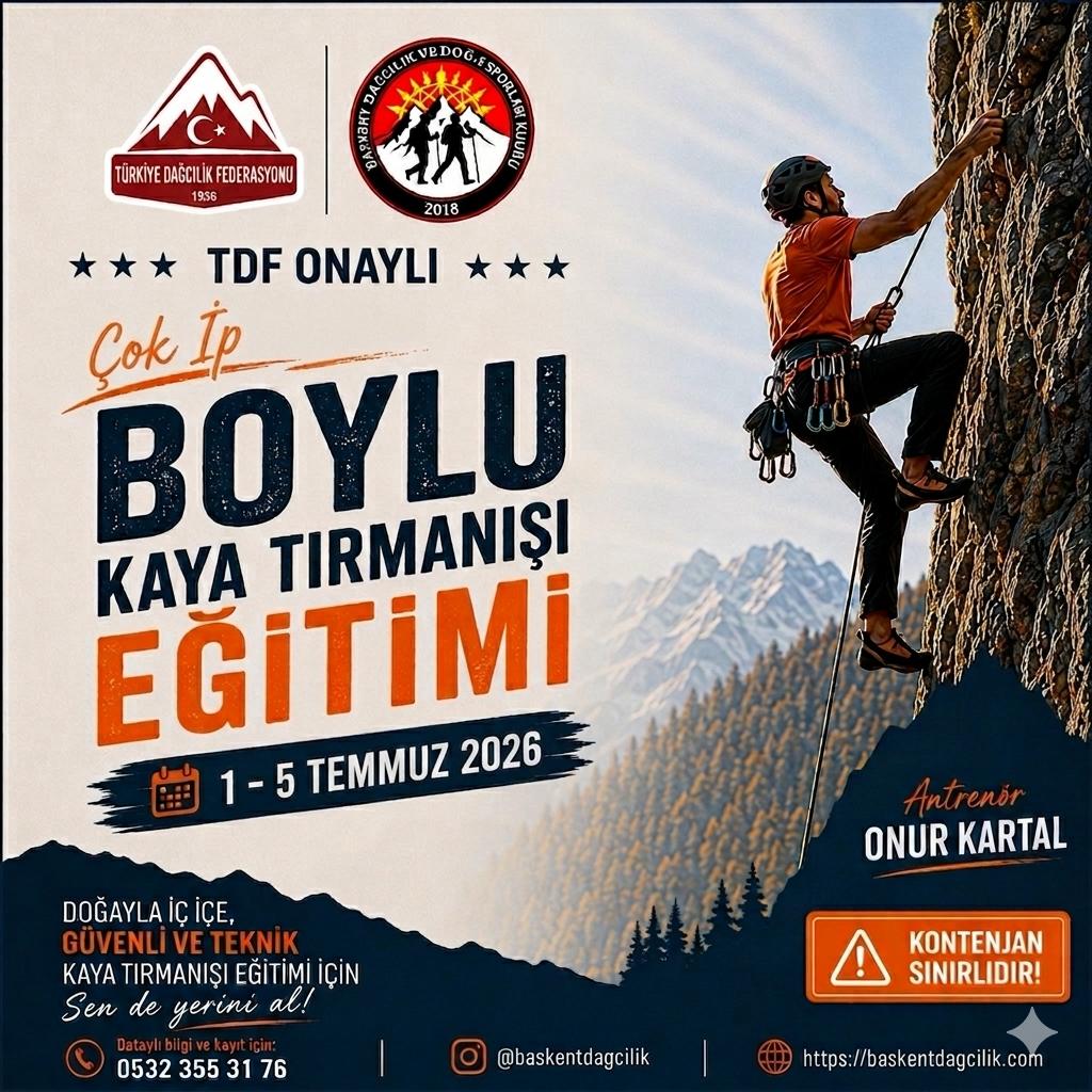 Çok İp Boylu Kaya Tırmanış Eğitimi